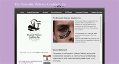 Desktop Screenshot of domesticviolencecoalition.org