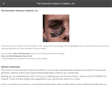 Tablet Screenshot of domesticviolencecoalition.org